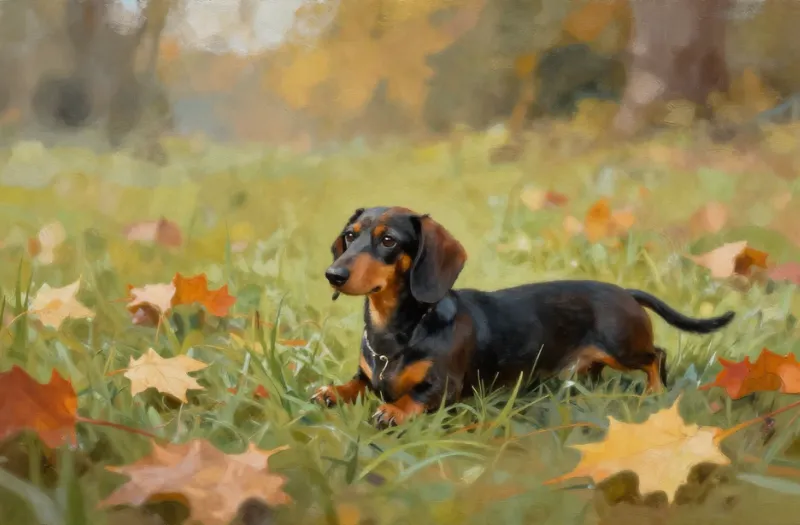 秋の換毛期と昼夜の気温差に備える愛犬のイメージ。夏の疲れによる食欲低下や、寝床のブランケット追加など秋のケアを解説。