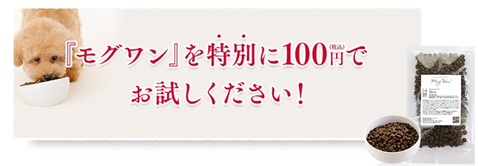 モグワン100円モニター